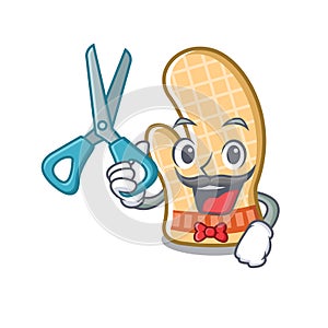 Barber oven glove with the cartoon shape photo