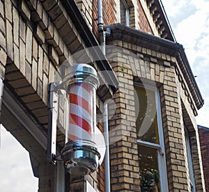 barber pole sign