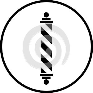 barber pole vector symbol