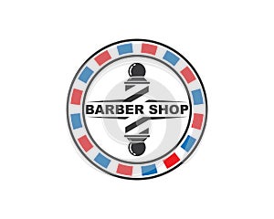 barber shop icon logo vector icon