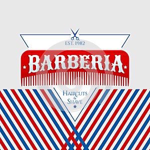 Barberia, Barbershop spanish text photo