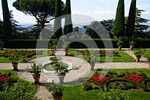 Barberini gardens of Castel Gandolfo photo