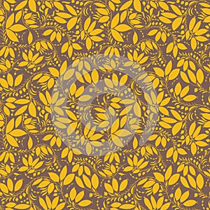 Barberry seamless pattern. silhouette of berry or plants