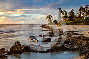 Barbers Point Lighthouse Sunset Seascape