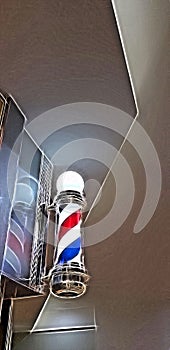Barbers pole illustrated background