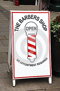 Barbers shop sign, Leominster.