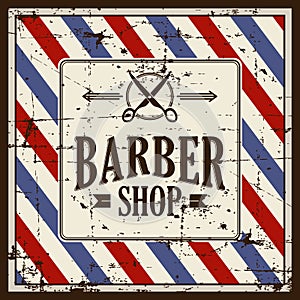 Barbershop Barber Shop Sign Signage vector
