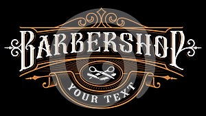 Barbershop logo design. photo