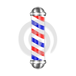 Barbershop pole isolated