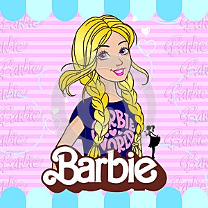barbie girl vector illustration download