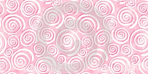 Barbie pink seamless hand drawn kidult pinwheel squiggly line spiral doodle fabric pattern