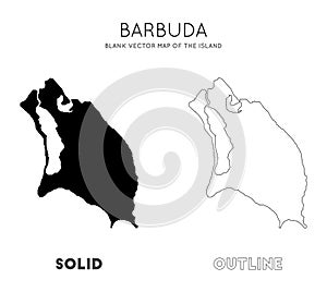 Barbuda map.