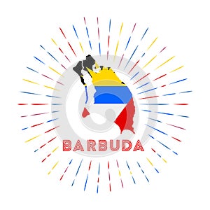 Barbuda sunburst badge.