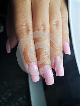 Barby nails natural pink shine