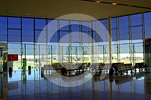 Barcelona Airport waiting room