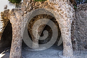 Barcelona architecture of Park Guell