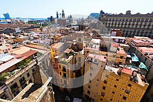 Barcelona - Barrio Gotico from Santa Maria del mar