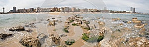 barcelona beach in spain high defintion panorama
