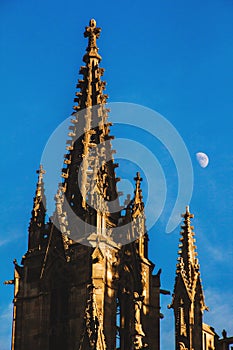 Barcelona Cathedral in Gothic Quarter Catalonia Spain