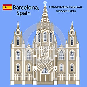 Barcelona Cathedral in Spain