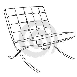 BARCELONA CHAIR vector