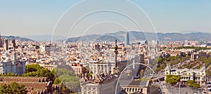Barcelona city and Port. Spain