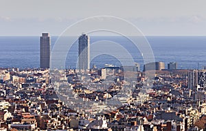 Barcelona city view, Spain. photo