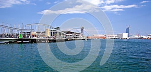 Barcelona cityscape.