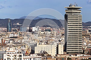 Barcelona Cityscape from Miramar photo