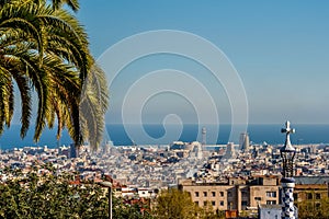 Barcelona cityscape overlook