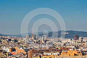 Barcelona cityscape overlook