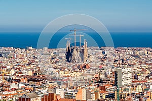Barcelona cityscape overlook
