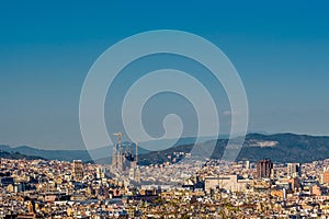 Barcelona cityscape overlook