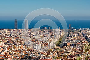 Barcelona cityscape overlook