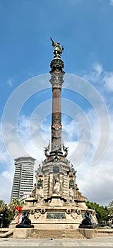 Barcelona Columb  statue city