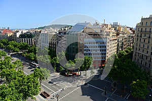 Barcelona Eixample District skyline, Spain