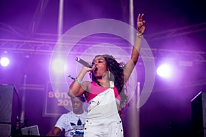 Lady Leshurr rapper, singer and producer performs in concert at Sonar Festival