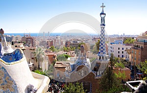 Barcelona landscape view