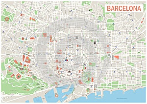 Barcelona Map.