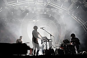 Caribou electronic music band live performance at Primavera Sound 2015 Festival