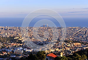 Barcelona panoramic view