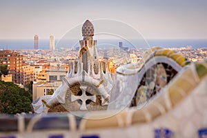 Barcelona, Park Guel details