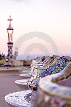 Barcelona, Park Guel details