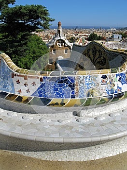 Barcelona: Park Guell, beautiful park by Gaudi