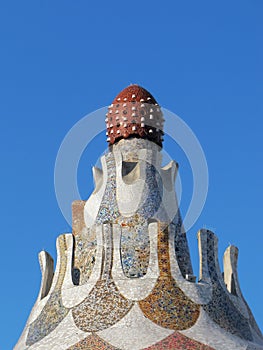 Barcelona: Park Guell, famous park by Gaudi photo