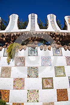 Barcelona Park Guell of Gaudi modernism photo