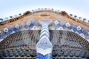 Barcelona Park Guell of Gaudi modernism photo