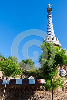 Barcelona Park Guell Gingerbread House of Gaudi