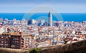 Barcelona from Park Guell. Spain