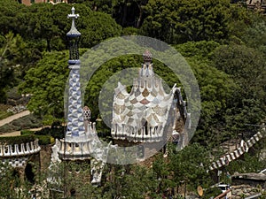 barcelona park guell spain gaudi masterpiece